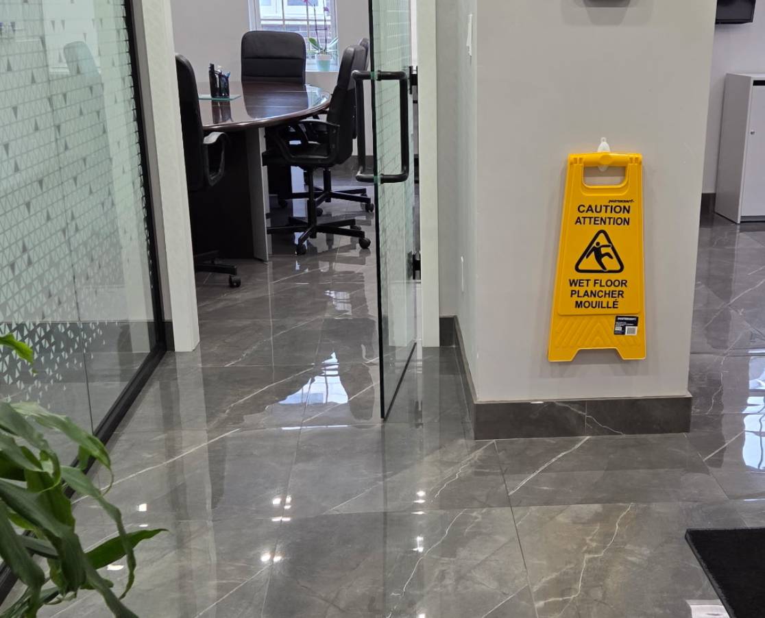 Clean office floors
