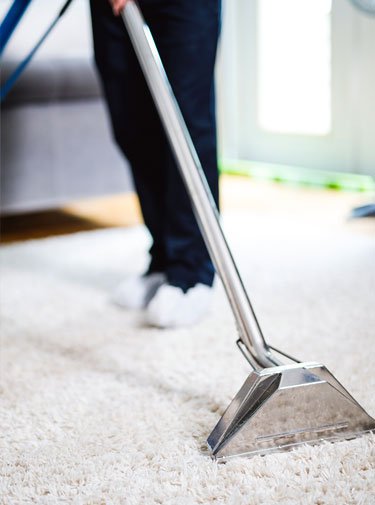 Steam cleaning white carpet
